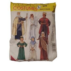 1999 McCall's 2340 Christmas Crech Kids Angel Mary Shepard King Wiseman Sz 6- 8